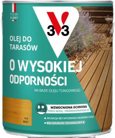 V33 Olej Do TARASÓW O WYSOKIEJ ODPORNOŚCI DĄB 2,5L_Remontownia24.pl