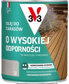 V33 Olej Do TARASÓW O WYSOKIEJ ODPORNOŚCI SZARY 2,5L_Remontownia24.pl