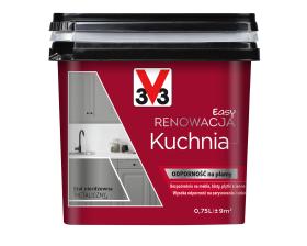 V33 Farba EASY RENOWACJA KUCHNIA STAL NIERDZEWNA METALICZNY 0,75L_Remontownia24.pl