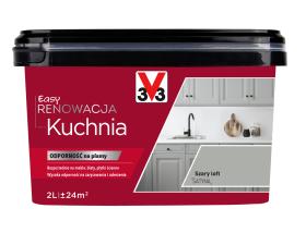 V33 Farba EASY RENOWACJA KUCHNIA SZARY LOFT SATYNA 2L_Remontownia24.pl