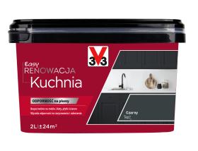 V33 Farba EASY RENOWACJA KUCHNIA CZARNY MAT 2L_Remontownia24.pl