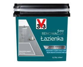 V33 Farba EASY RENOWACJA ŁAZIENKA SZLACHETNY POPIEL SATYNA 0,75L_Remontownia24.pl