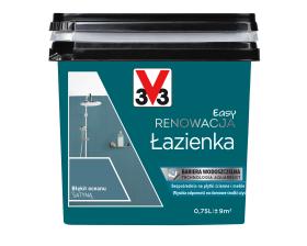 V33 Farba EASY RENOWACJA ŁAZIENKA BŁĘKIT OCEANU SATYNA 0,75L_Remontownia24.pl