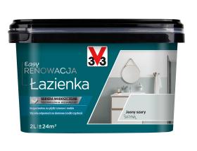 V33 Farba EASY RENOWACJA ŁAZIENKA JASNY SZARY SATYNA 2L_Remontownia24.pl