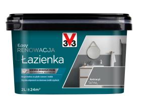 V33 Farba EASY RENOWACJA ŁAZIENKA ANTRACYT SATYNA 2L_Remontownia24.pl