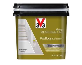 V33 Farba EASY RENOWACJA PODŁOGI & SCHODY BIAŁY PIEPRZ 0,75L_Remontownia24.pl