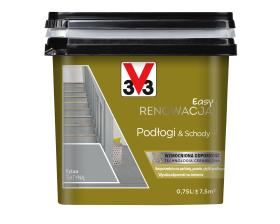 V33 Farba EASY RENOWACJA PODŁOGI & SCHODY TYTAN SATYNA 0,75L_Remontownia24.pl