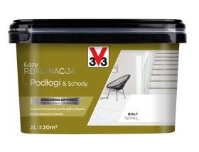 V33 Farba EASY RENOWACJA PODŁOGI & SCHODY BIAŁY 2L_Remontownia24.pl