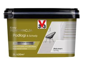 V33 Farba EASY RENOWACJA PODŁOGI & SCHODY BIAŁY PIEPRZ 2L_Remontownia24.pl