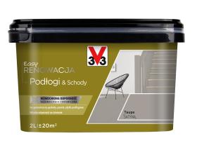 V33 Farba EASY RENOWACJA PODŁOGI & SCHODY TAUPE SATYNA 2L_Remontownia24.pl