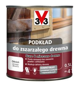 V33 Podkład do ZSZARZAŁEGO DREWNA 0,5L_Remontownia24.pl