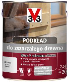 V33 Podkład do ZSZARZAŁEGO DREWNA 2,5L_Remontownia24.pl