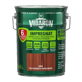 Obrazek dla: Vidaron Impregnat OCHRONNODEKORACYJNY POWŁOKOTWÓRCZY V08 PALISANDER KRÓLEWSKI 4,5L_Remontownia24.pl