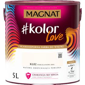 Obrazek dla: Farba Magnat #KolorLove PORCELANOWA BIEL 5L KL02