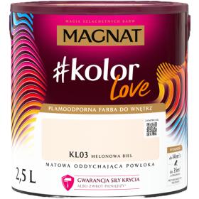 Obrazek dla: Farba Magnat #KolorLove MELONOWA BIEL 2,5L KL03