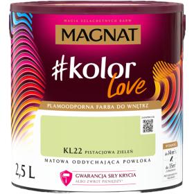 Obrazek dla: Farba Magnat #KolorLove PISTACJOWA ZIELEŃ 2,5L KL22
