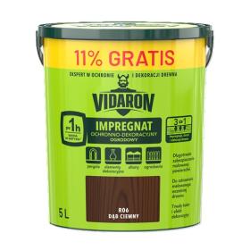 Obrazek dla: Vidaron Impregnat OCHRONNODEKORACYJNY OGRODOWY R06 DĄB CIEMNY 4,5L+11% Gratis