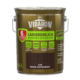 Obrazek dla: Vidaron Lakierobejca OCHRONNODEKORACYJNA L10 WENGE AFRYKAŃSKIE 4,5L