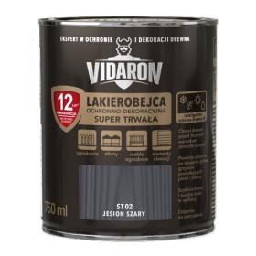 Obrazek dla: Vidaron Lakierobejca OCHRONNODEKORACYJNA SUPER TRWAŁA ST02 JESION SZARY 0,75L