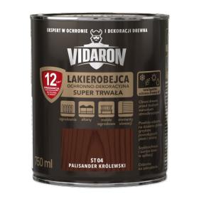 Obrazek dla: Vidaron Lakierobejca OCHRONNODEKORACYJNA SUPER TRWAŁA ST04 PALISANDER KRÓLEWSKI 0,75L
