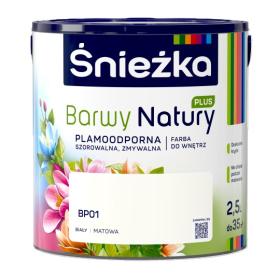 Obrazek dla: Farba Śnieżka BARWY NATURY PLUS Biały BP01 2,5L