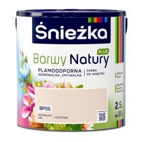 Obrazek dla: Farba Śnieżka BARWY NATURY PLUS Naturalny Len BP05 2,5L